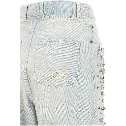 Blue Cotton Jeans Denim
