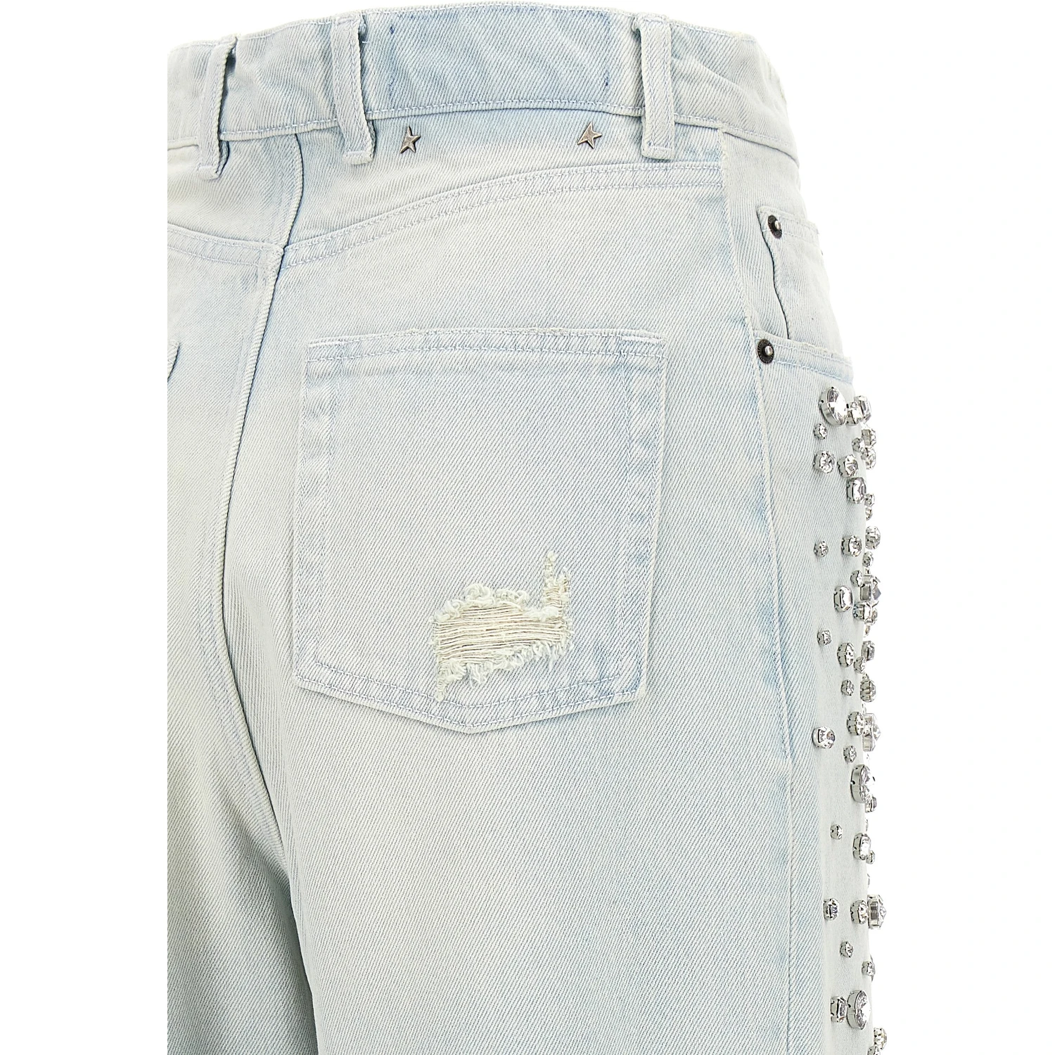 Blue Cotton Jeans Denim