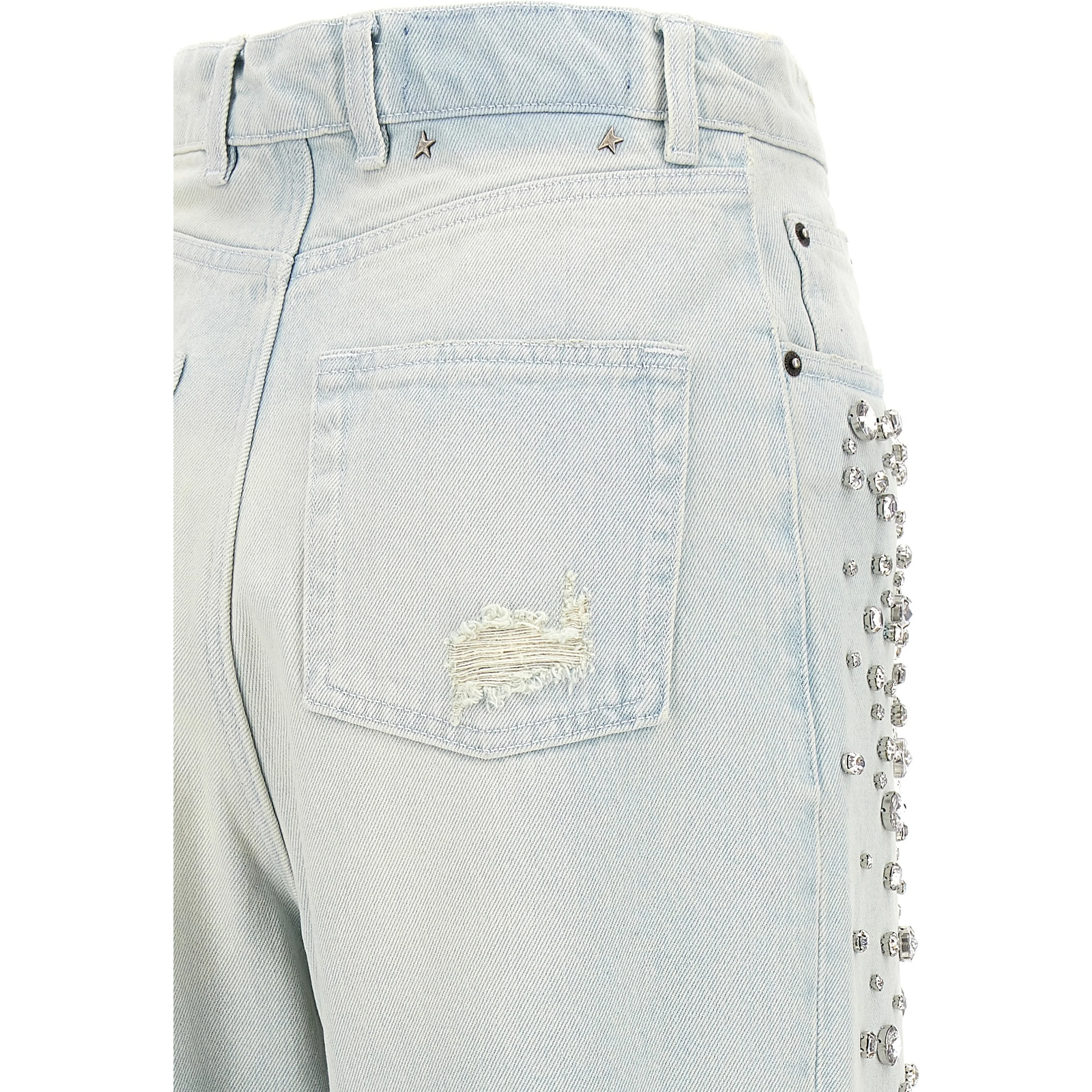Blue Cotton Jeans Denim