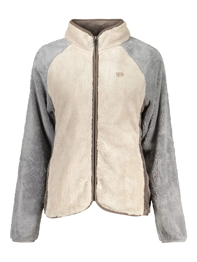 Beige Polyester Women Sweatshirt