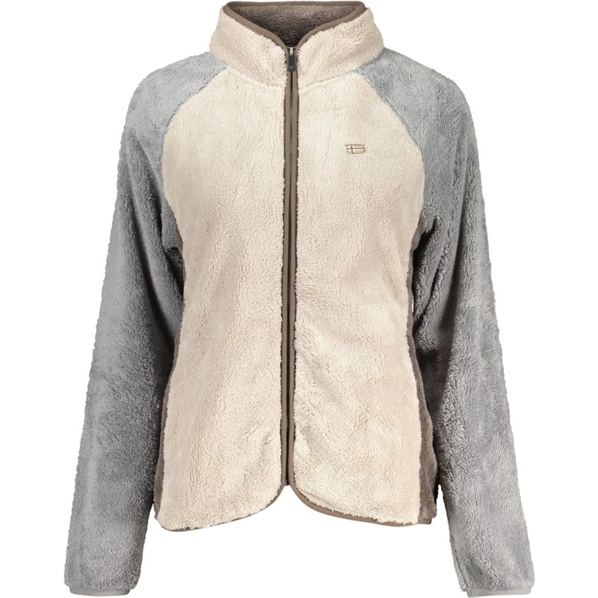 Beige Polyester Women Sweatshirt