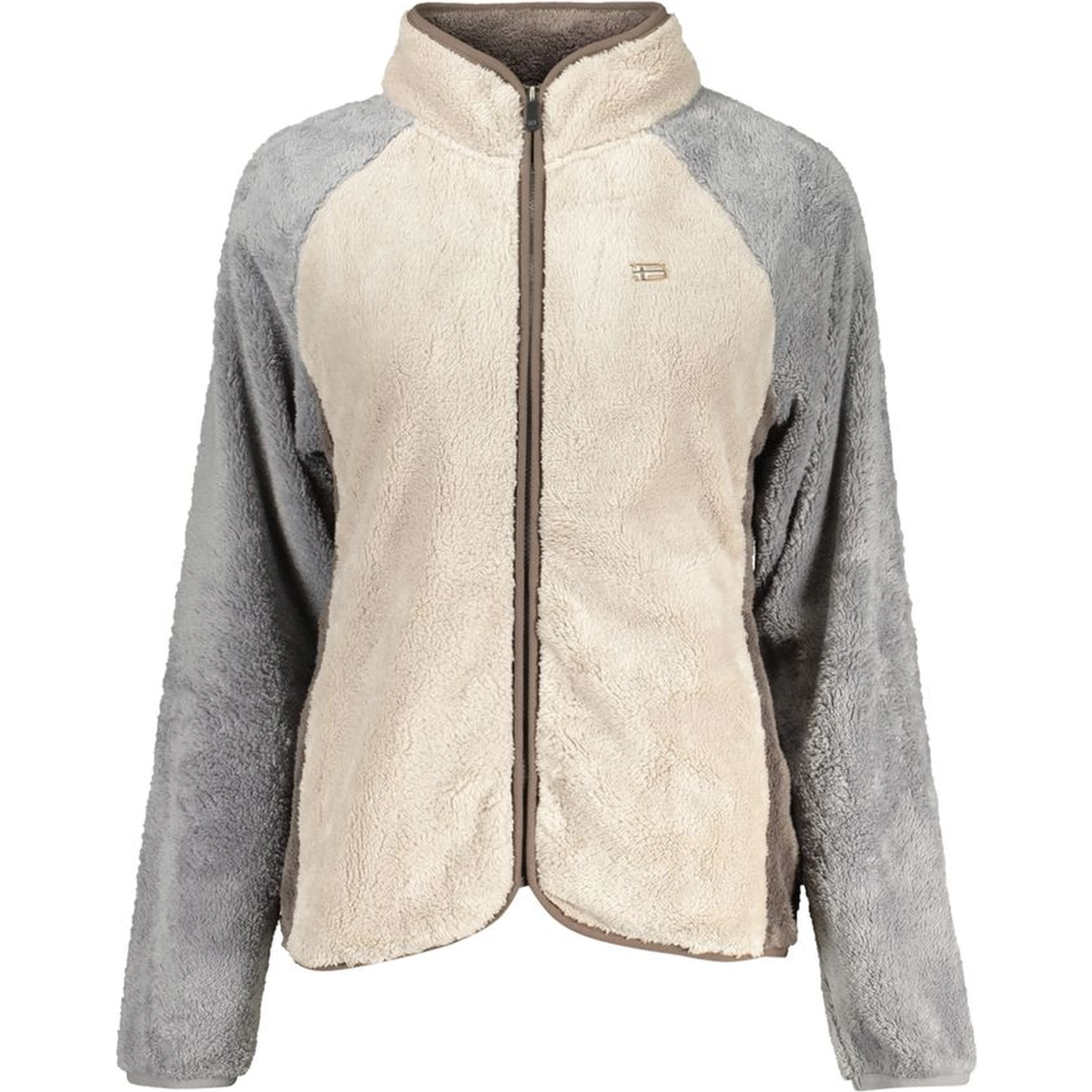 Beige Polyester Women Sweatshirt