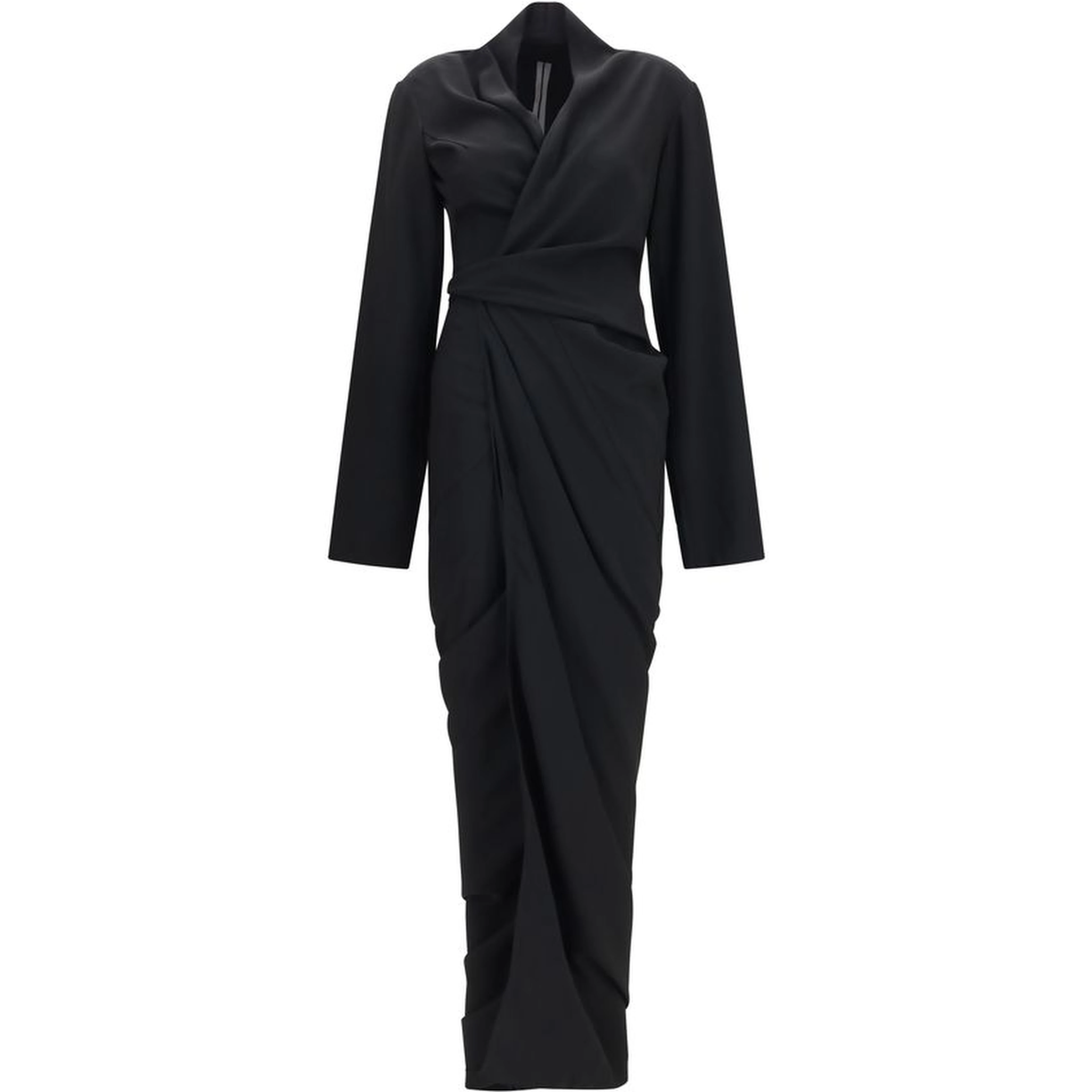 Black Viscose Casual Dress