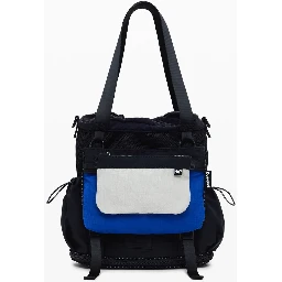 Black Polyester Women's Convertible Bag