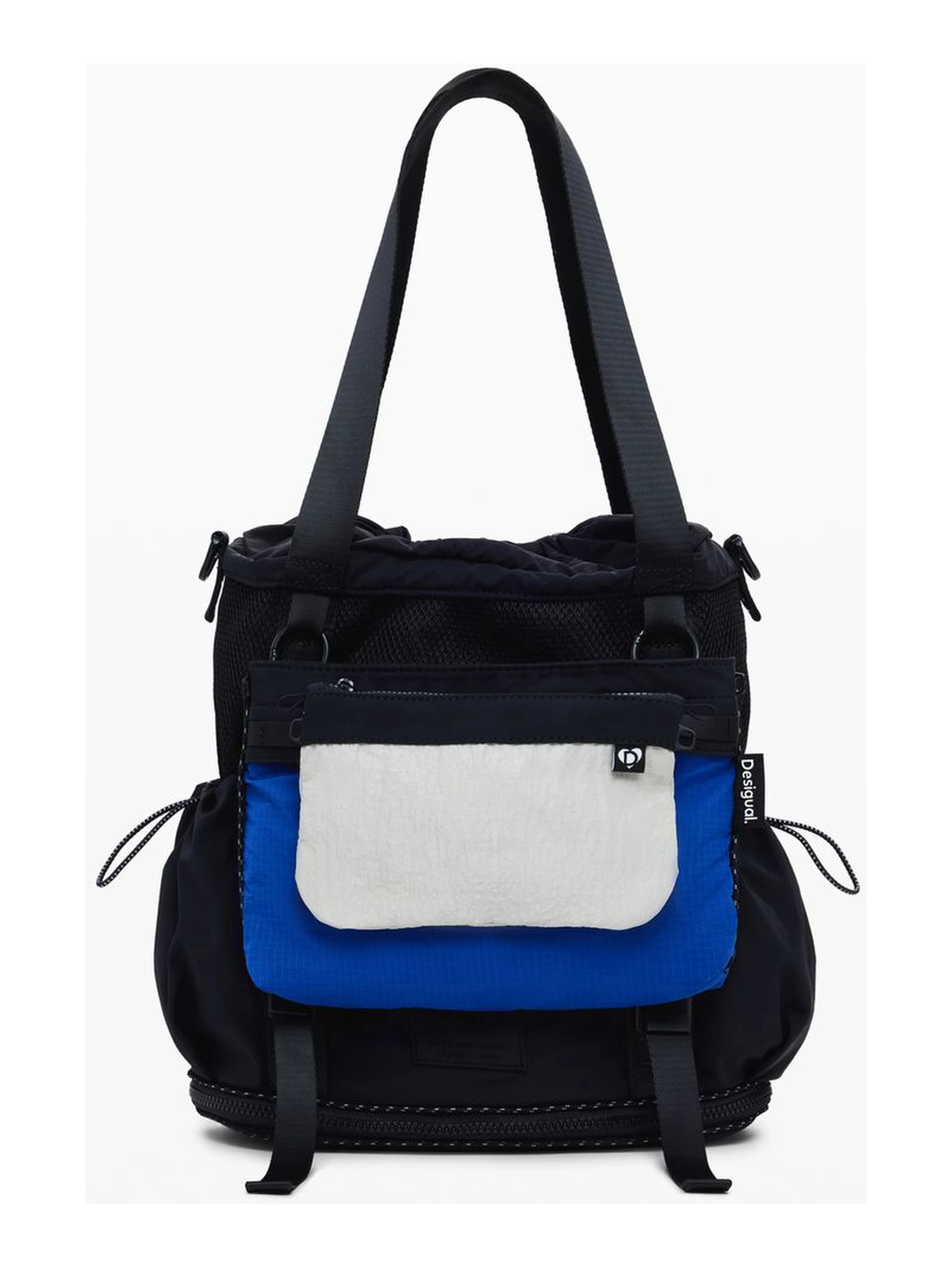 Black Polyester Women's Convertible Bag