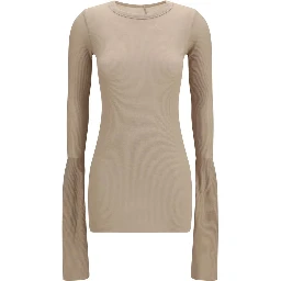 Beige Viscose Shirt