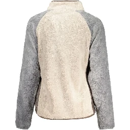 Beige Polyester Women Sweatshirt