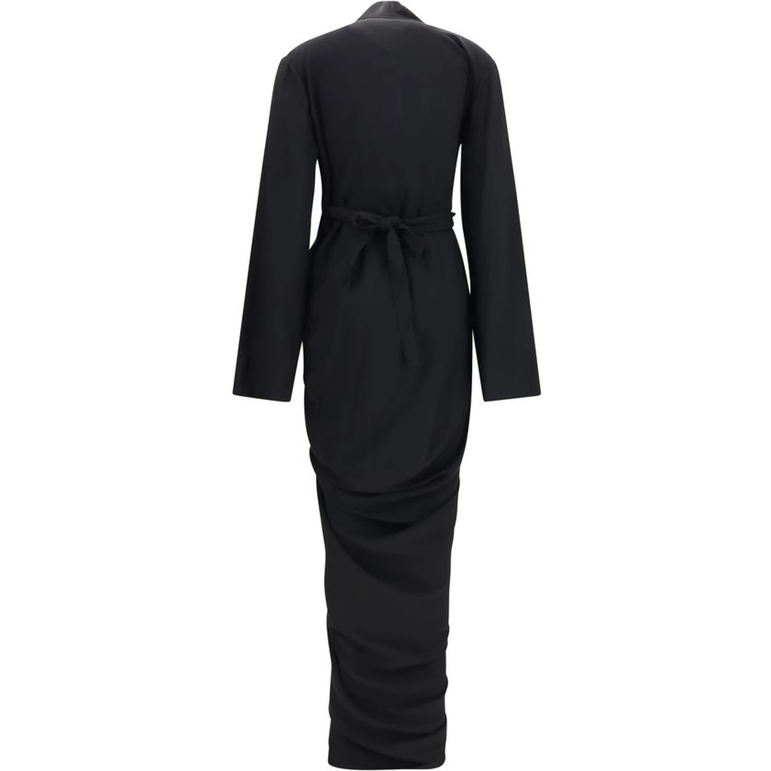 Black Viscose Casual Dress