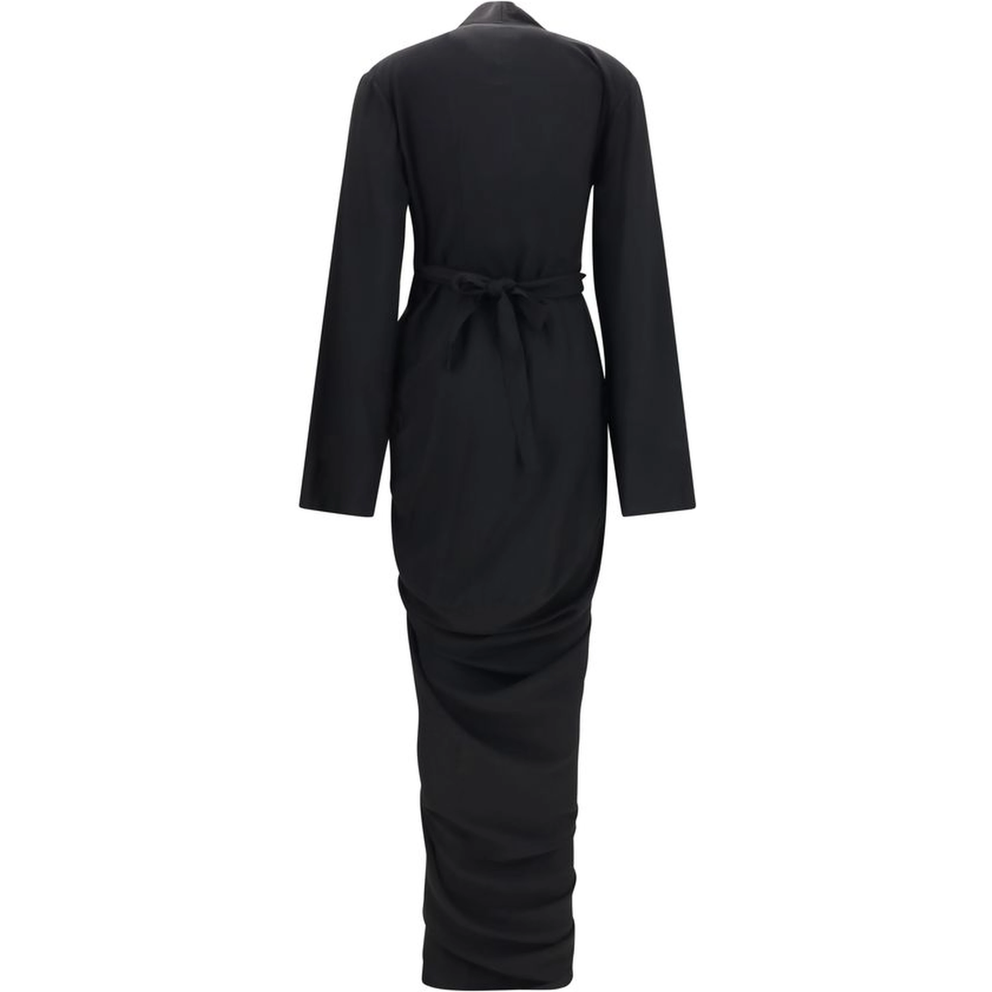 Black Viscose Casual Dress