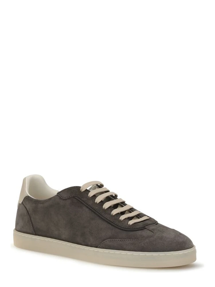 Gray Calf Leather Bos Taurus Low Top Sneakers alternative
