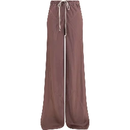 Brown Silk Casual Pants