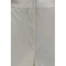 Beige Viscose Dress Pants