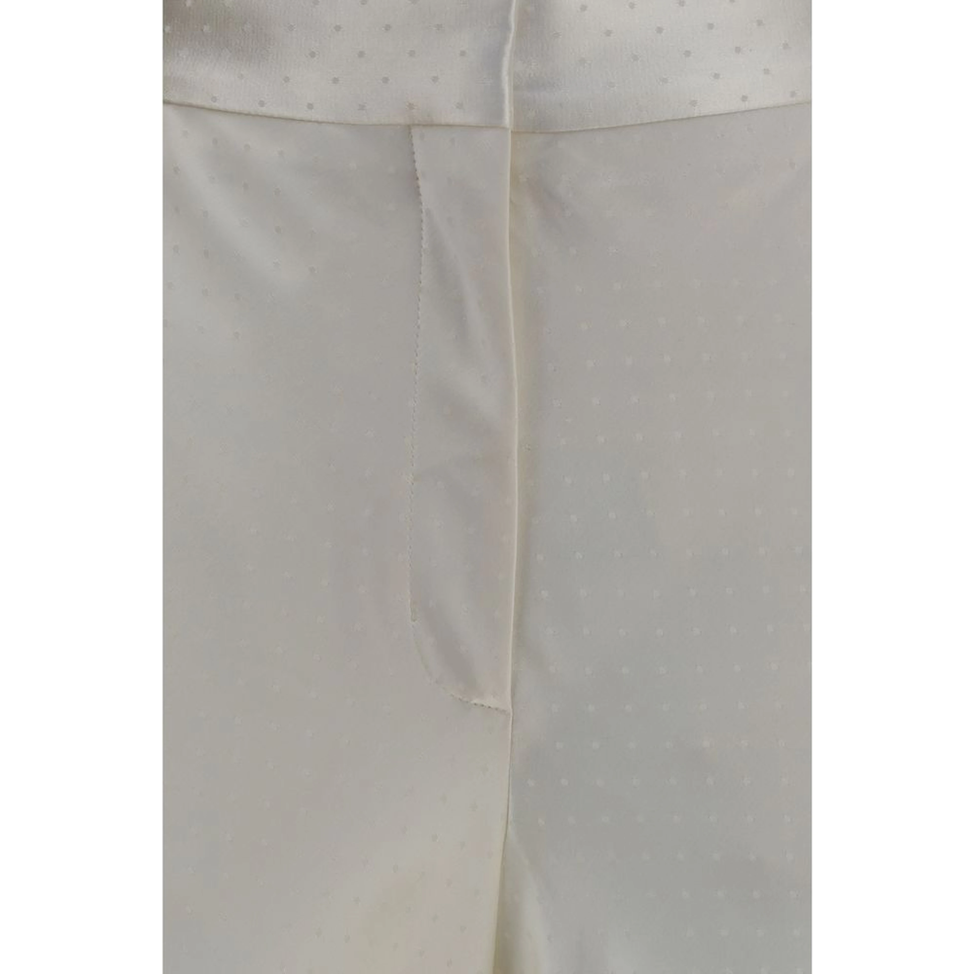 Beige Viscose Dress Pants