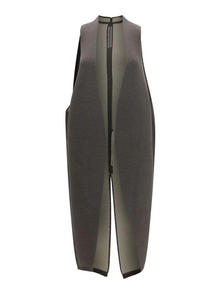 Gray Wool Oves Aries Sleeveless Jacket