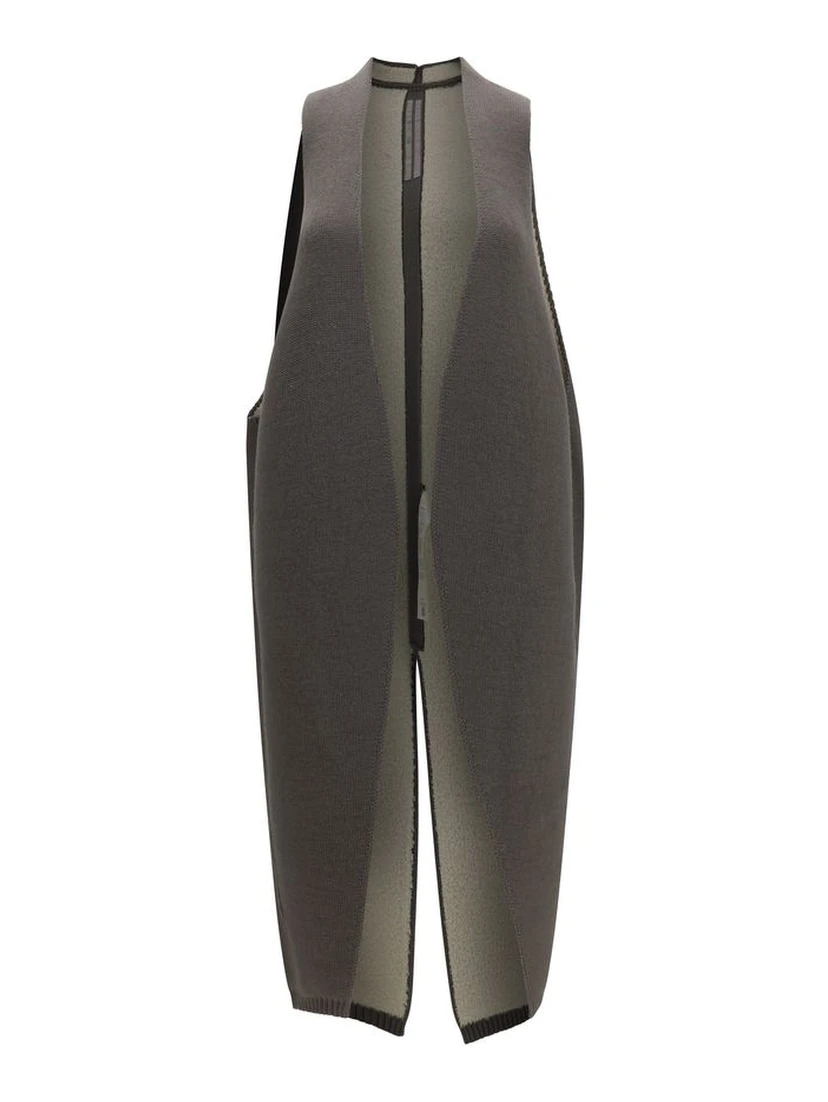 Gray Wool Oves Aries Sleeveless Jacket