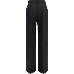 Black Wool Oves Aries Dress Pants