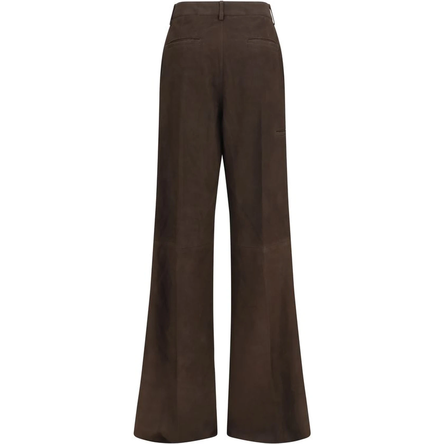 Brown Calf Leather Bos Taurus Casual Pants
