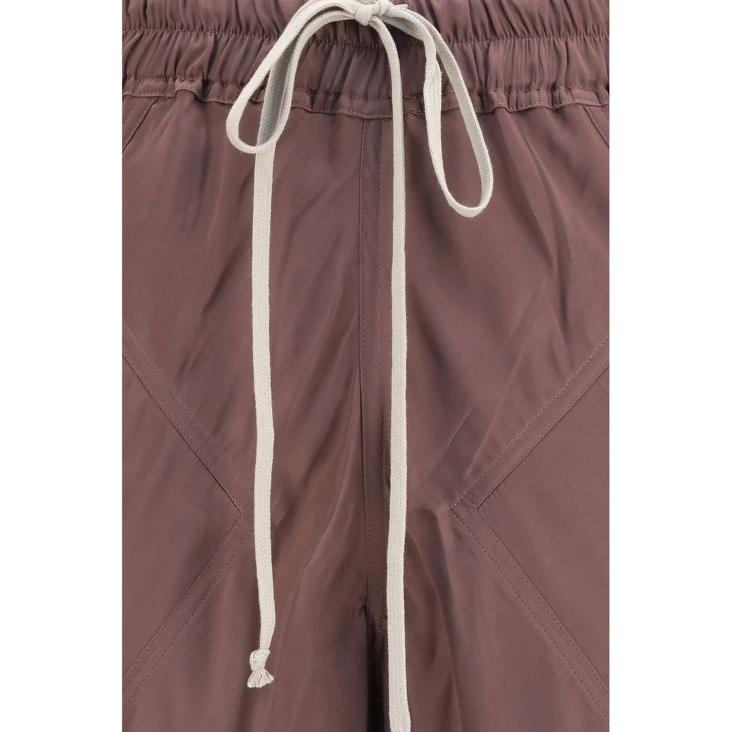 Brown Silk Casual Pants