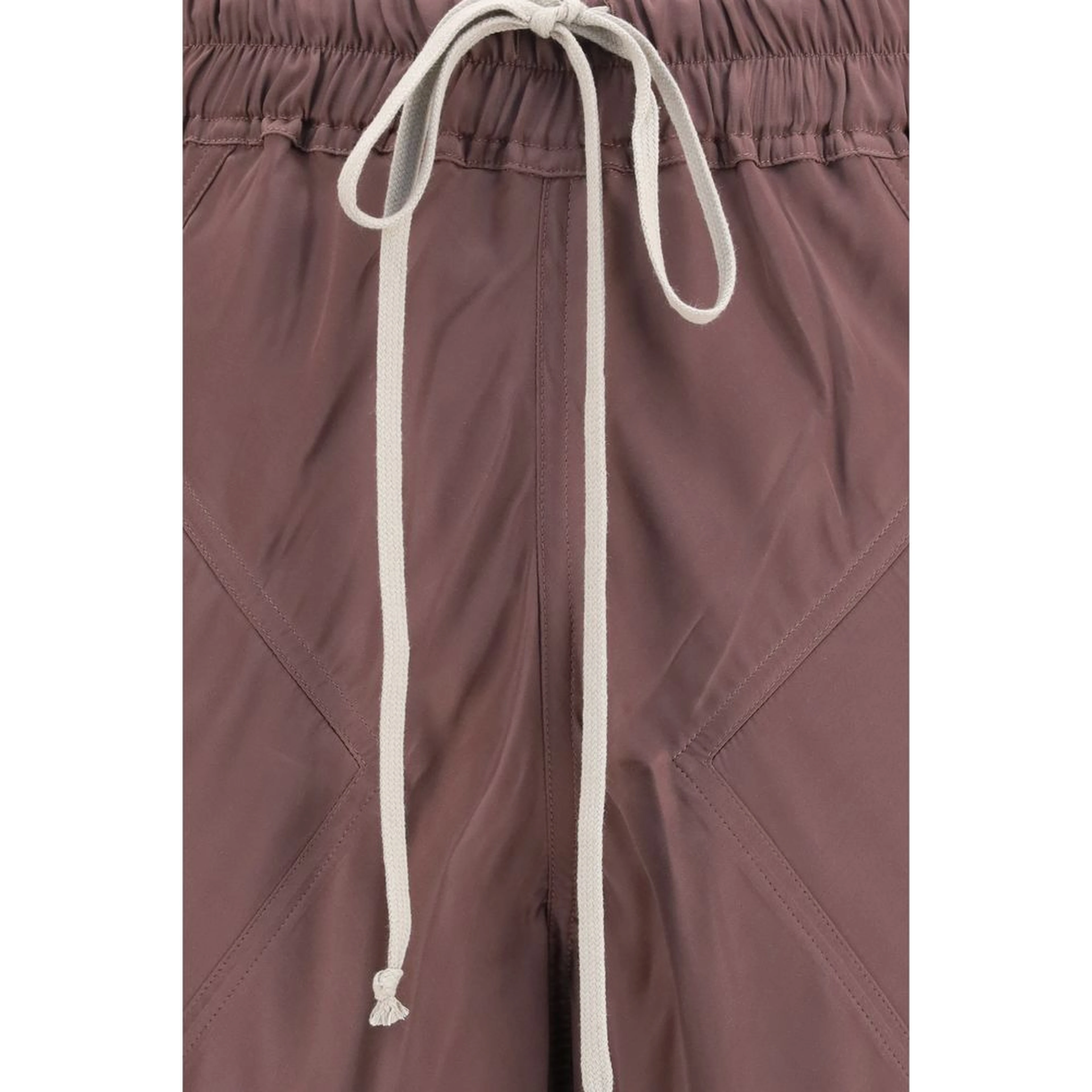 Brown Silk Casual Pants