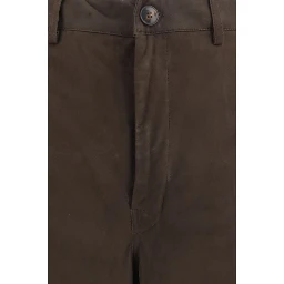 Brown Calf Leather Bos Taurus Casual Pants
