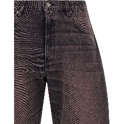 Multicolor Cotton High-Waisted Jean