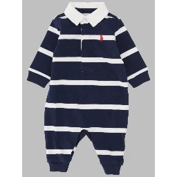rugby stripe-one
piece-coverall
