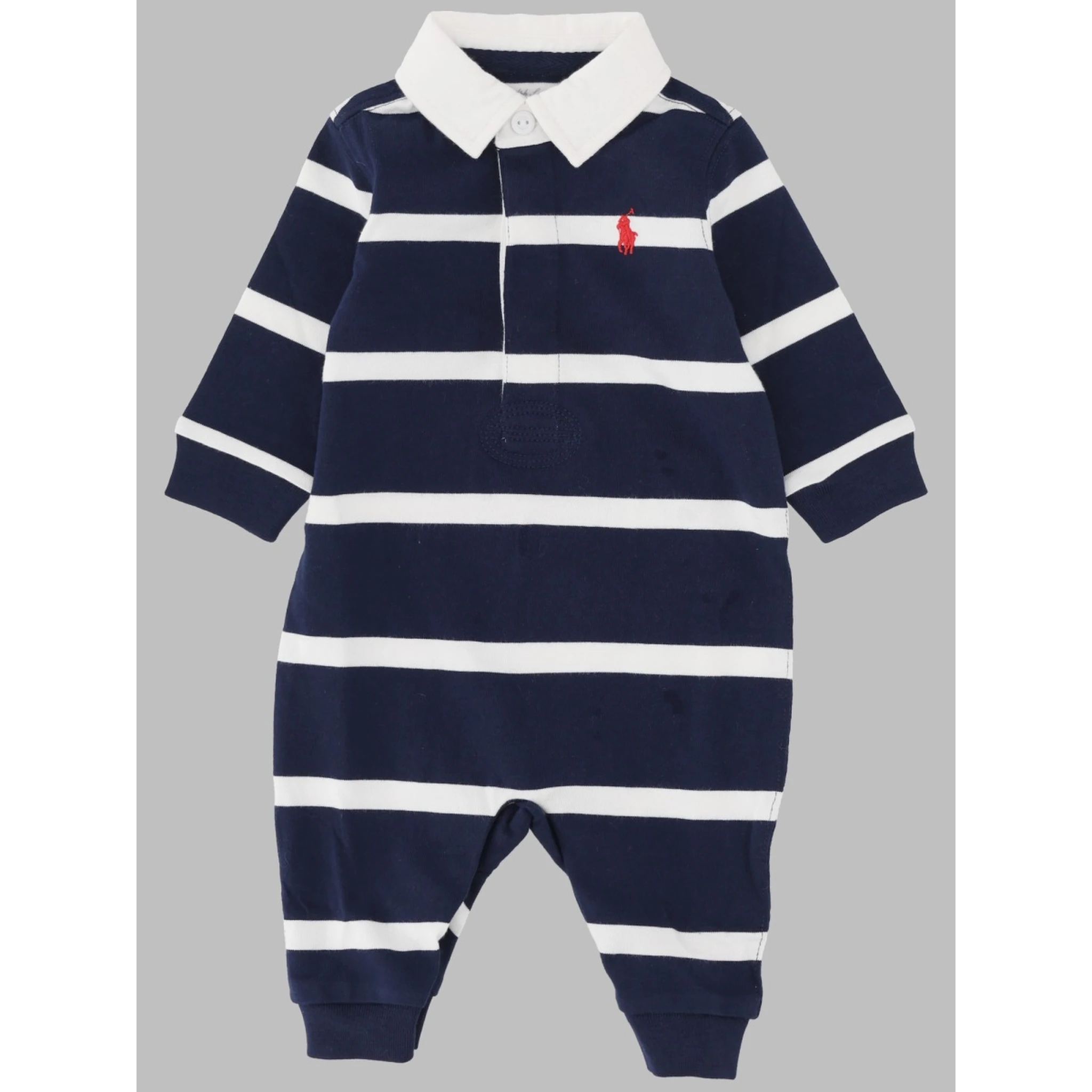 rugby stripe-one
piece-coverall