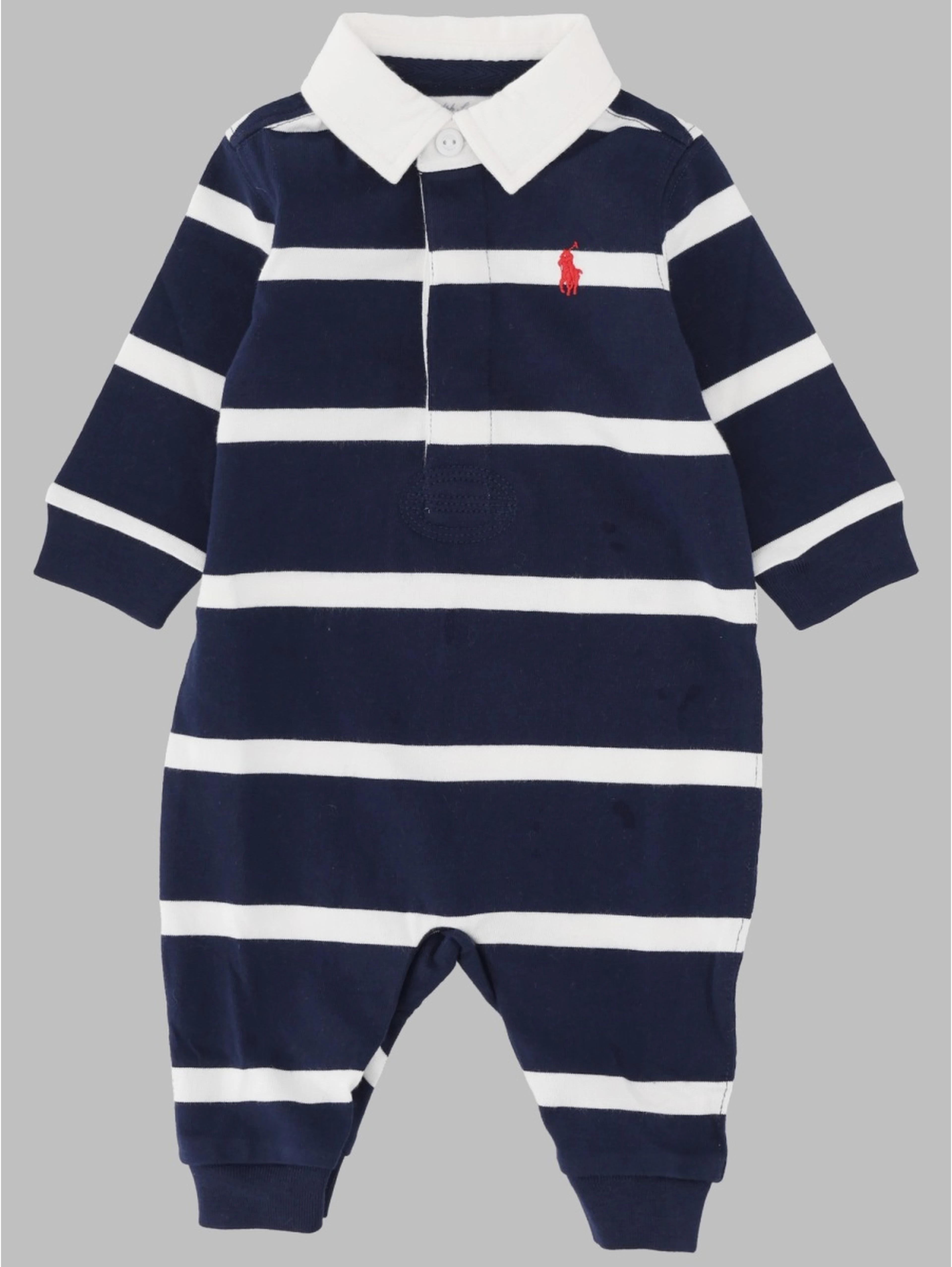 rugby stripe-one
piece-coverall