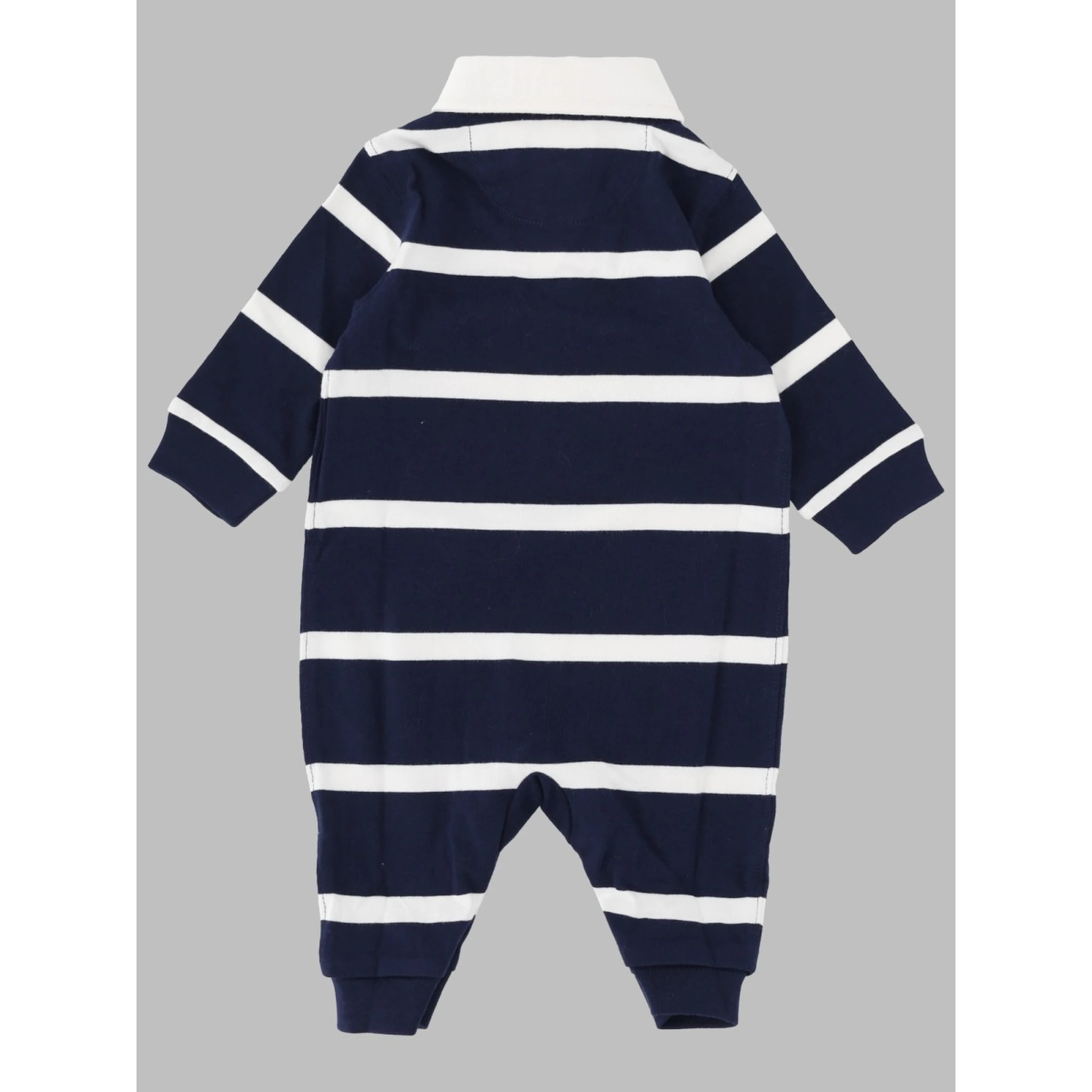 rugby stripe-one
piece-coverall