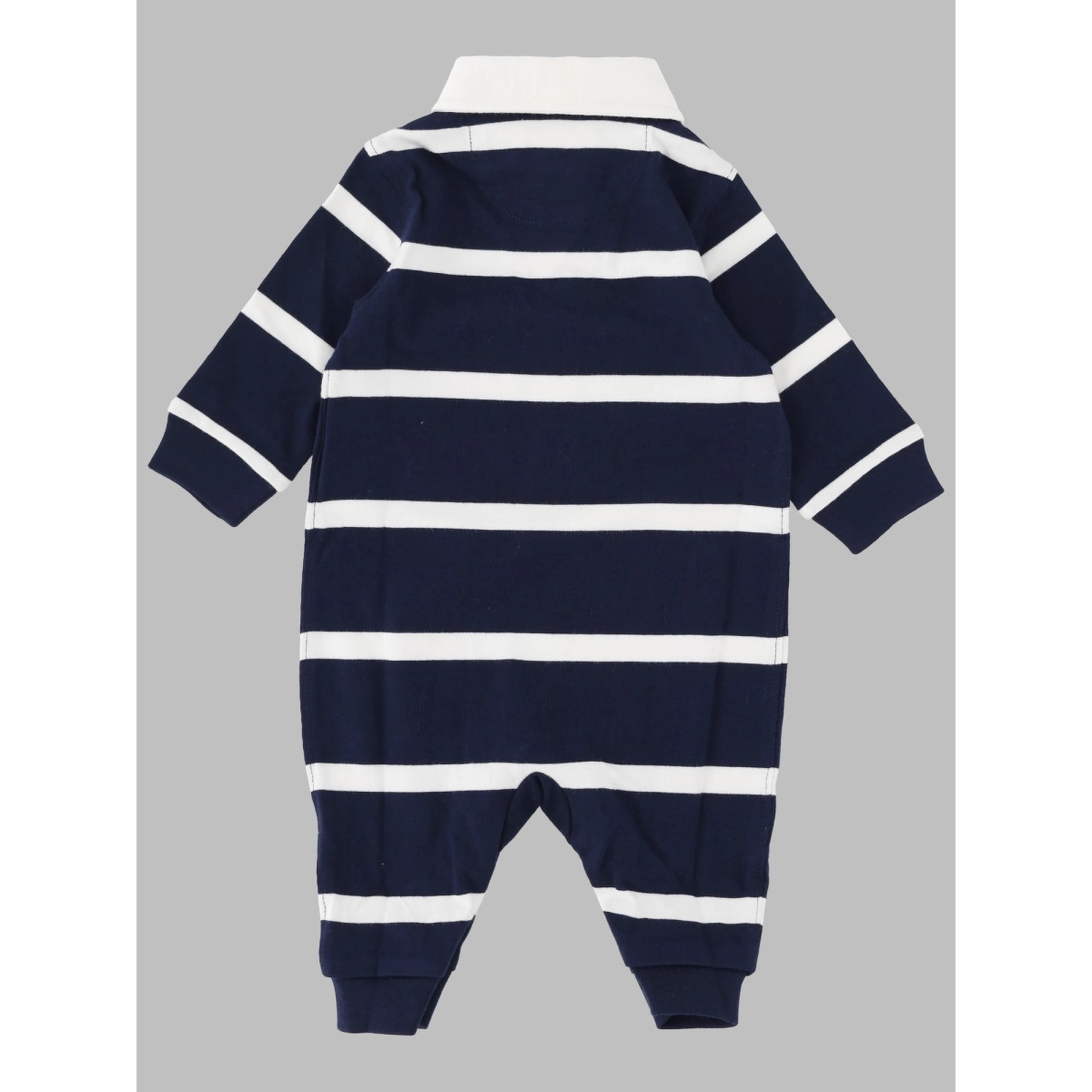 rugby stripe-one
piece-coverall