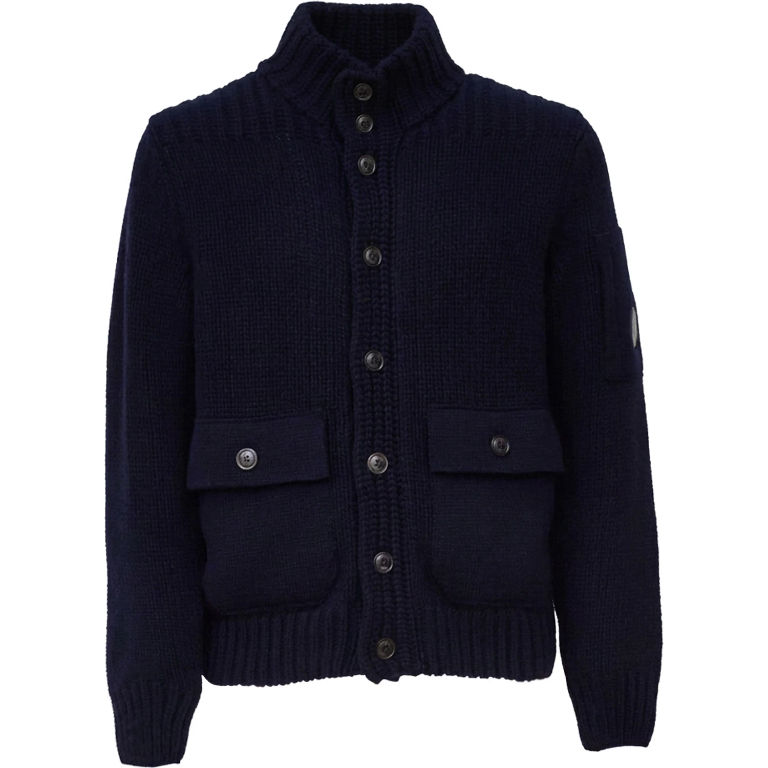 Lambswool Grs Button Lens Sweater