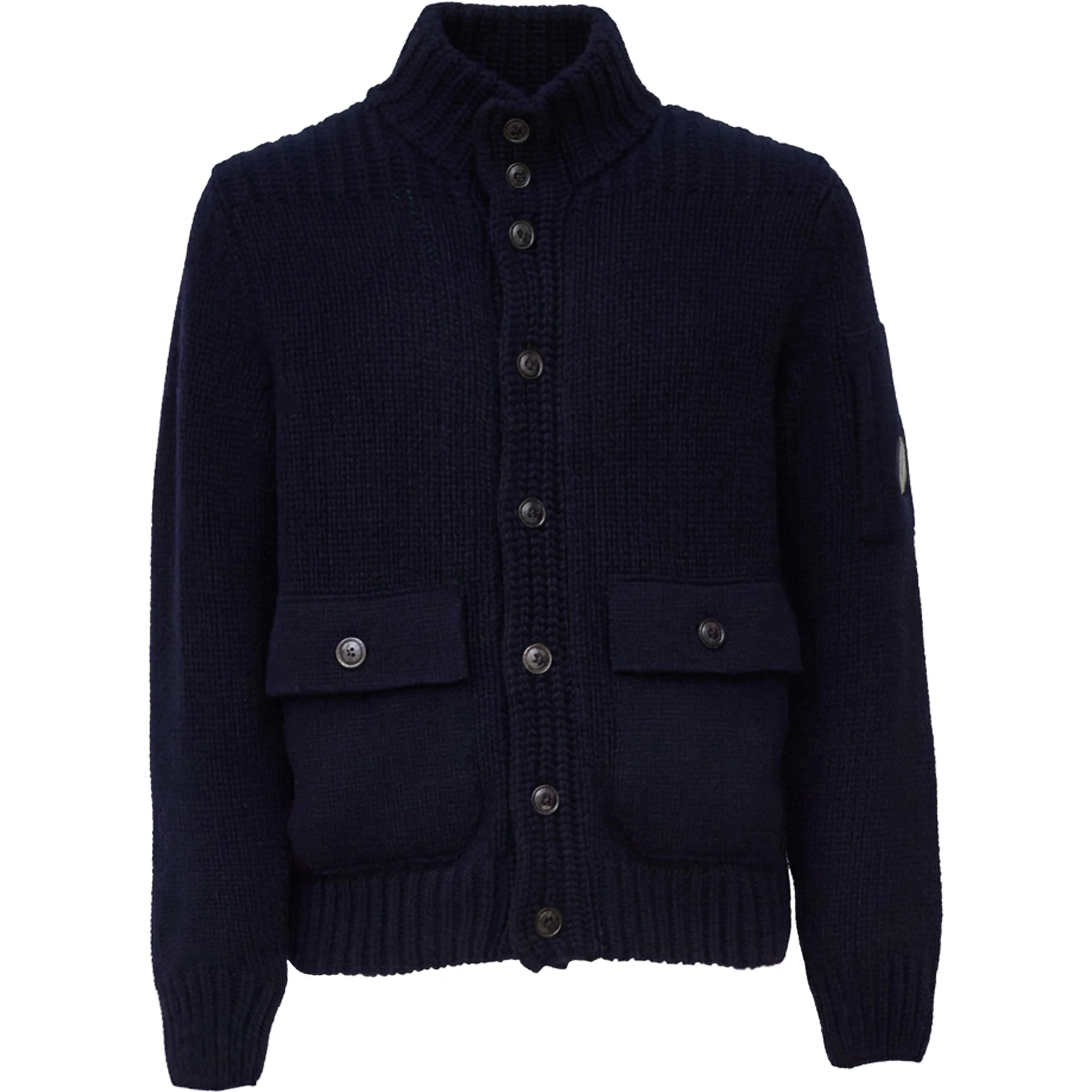 Lambswool Grs Button Lens Sweater