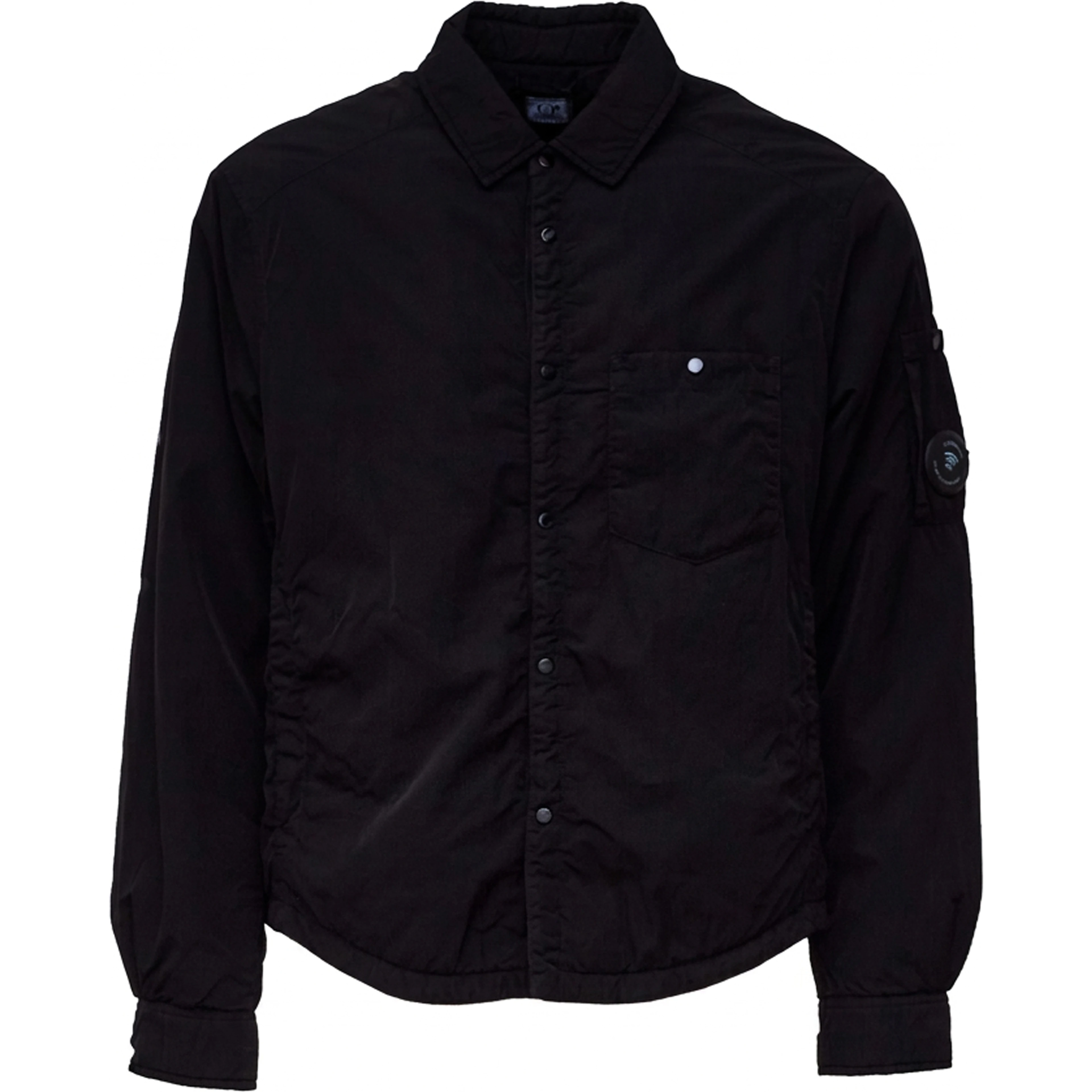 Chrome-R Padded Button Overshirt