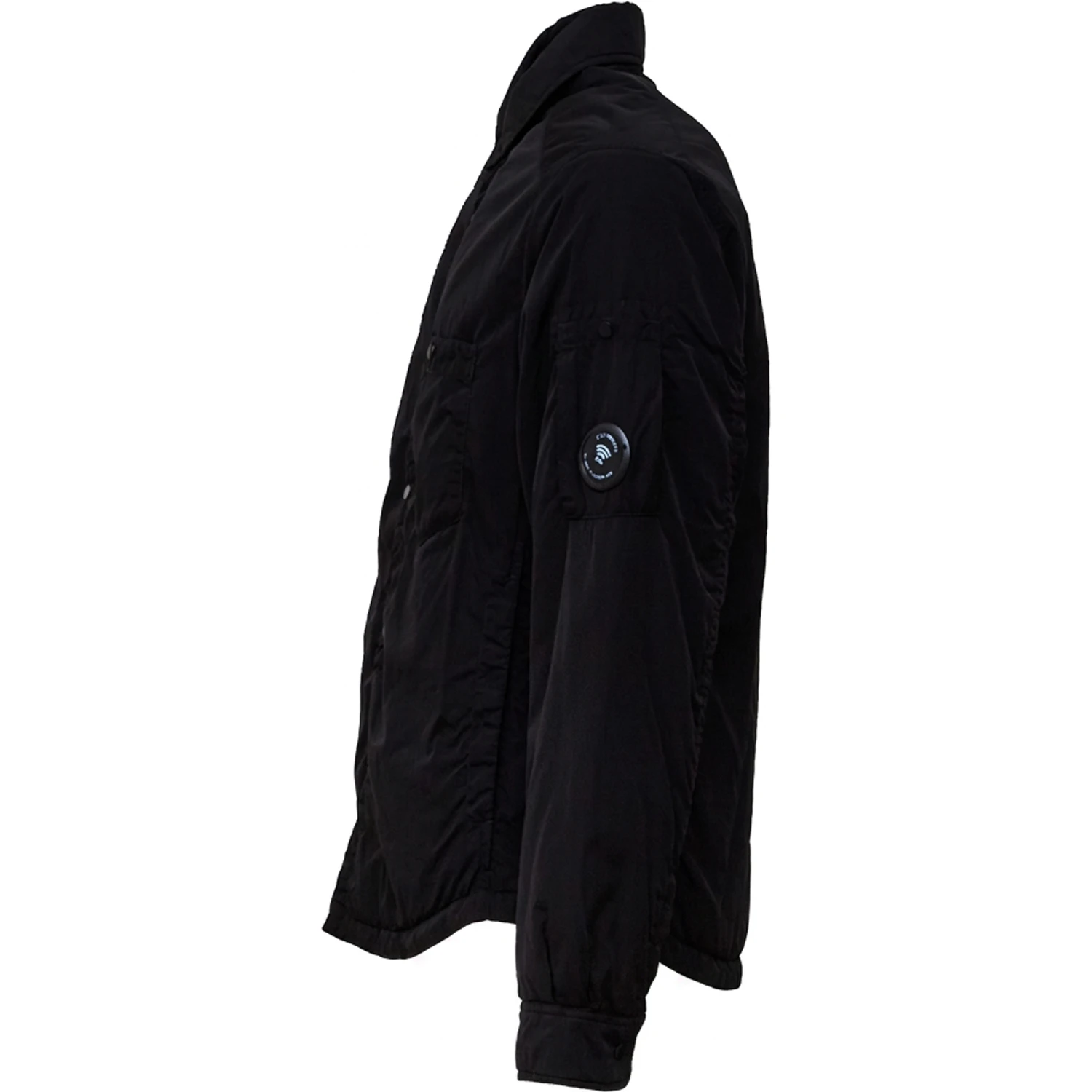 Chrome-R Padded Button Overshirt