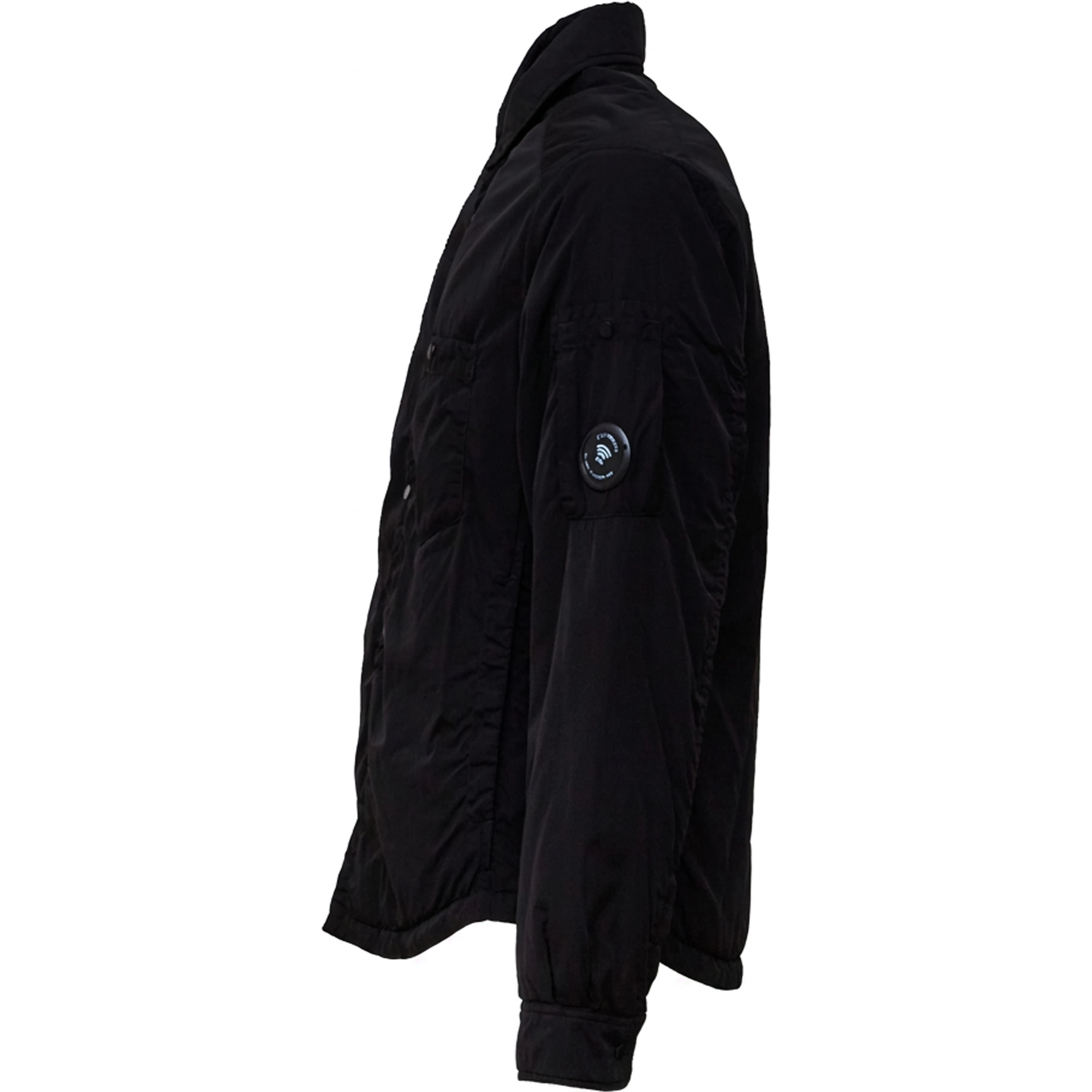 Chrome-R Padded Button Overshirt