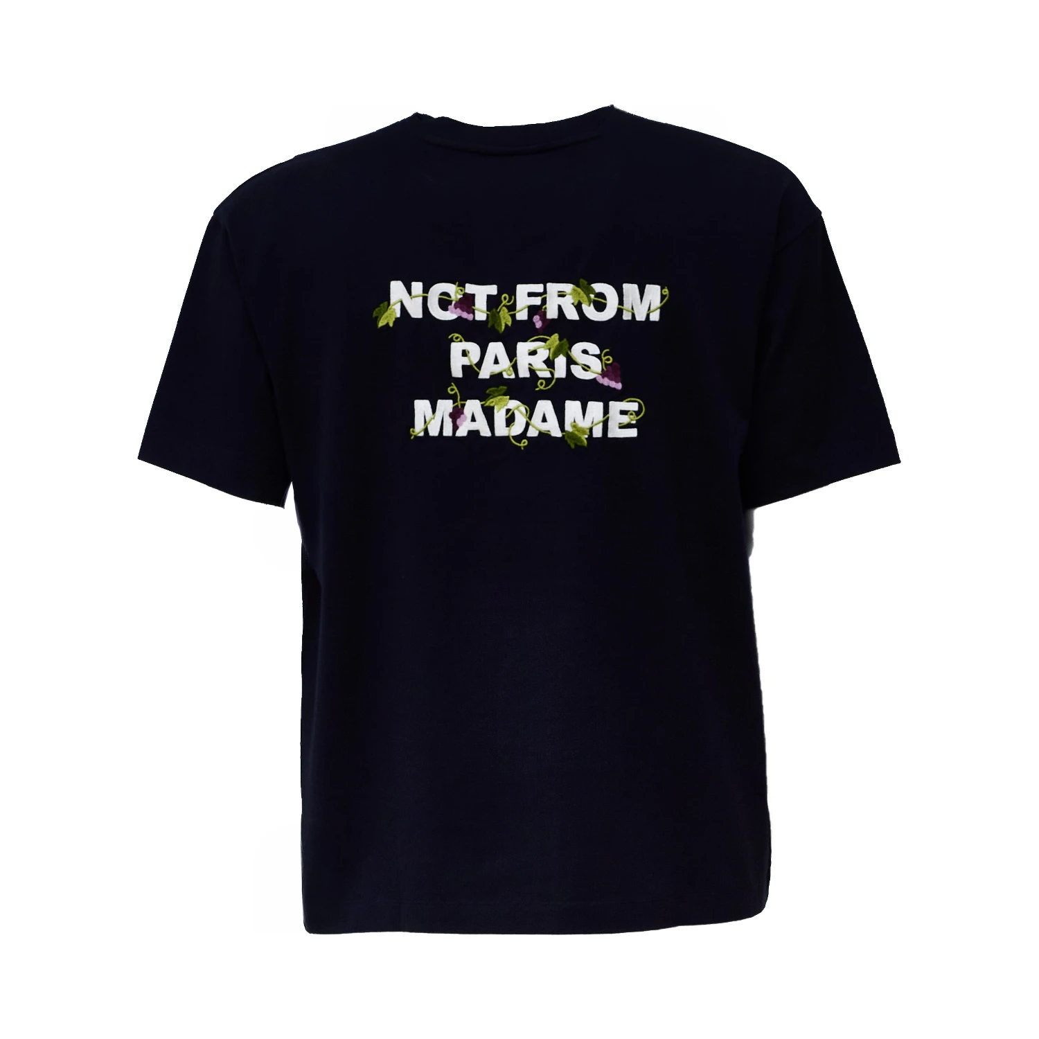 Vine Embroidered Slogan T-shirt