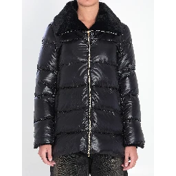 Light puffer with collar fur