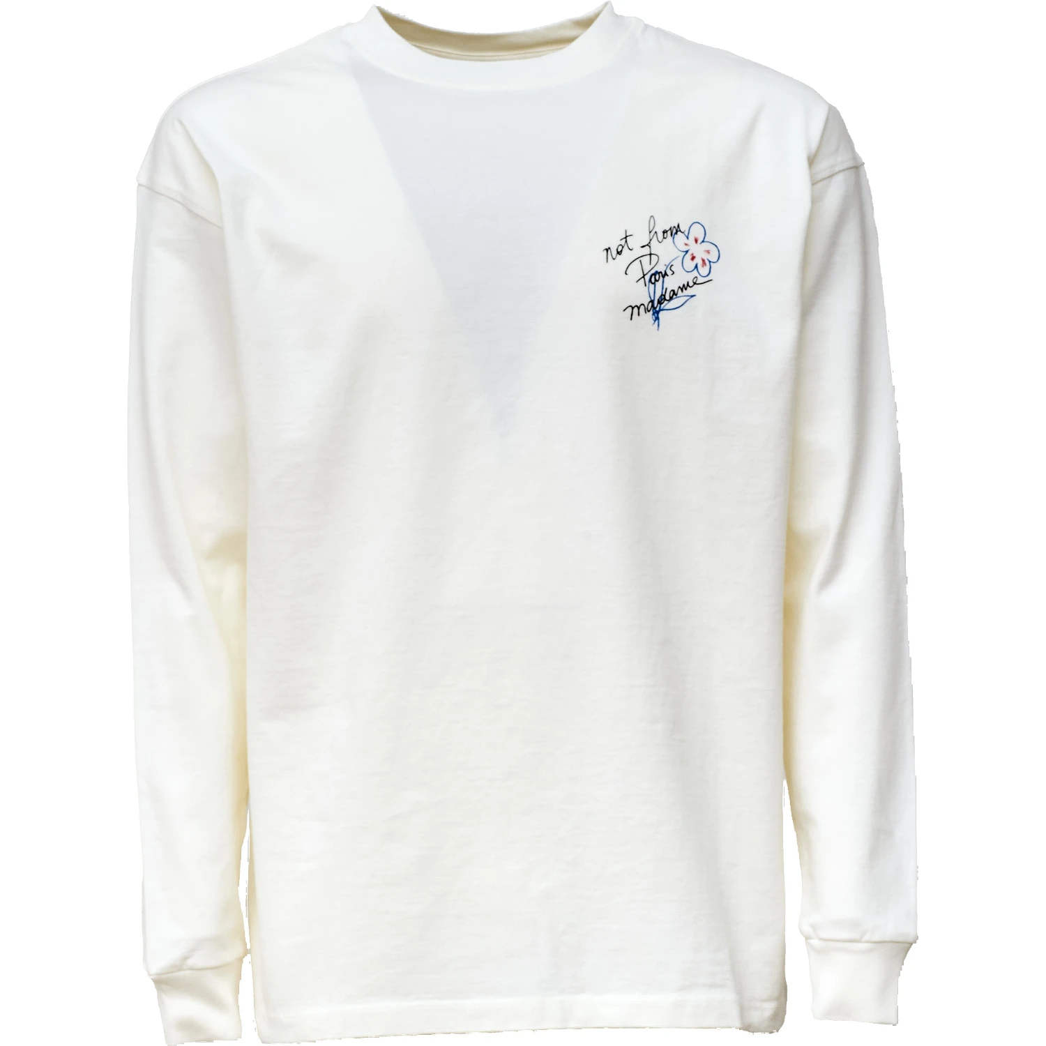 Esquisse Slogan Long Sleeve T-shirt