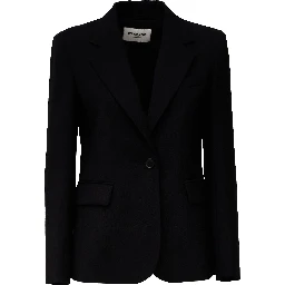 Blazer Lamine In Tela Pura Lana Natural Stretch