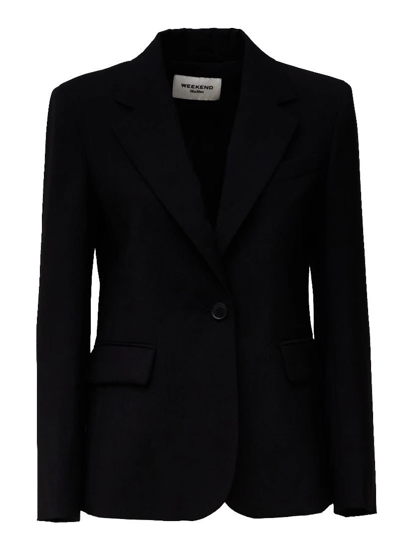Blazer Lamine In Tela Pura Lana Natural Stretch