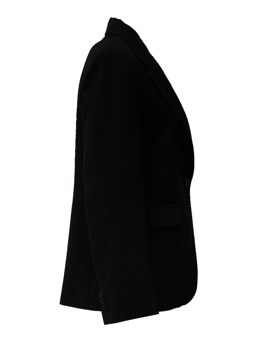 Blazer Lamine In Tela Pura Lana Natural Stretch
