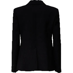 Blazer Lamine In Tela Pura Lana Natural Stretch