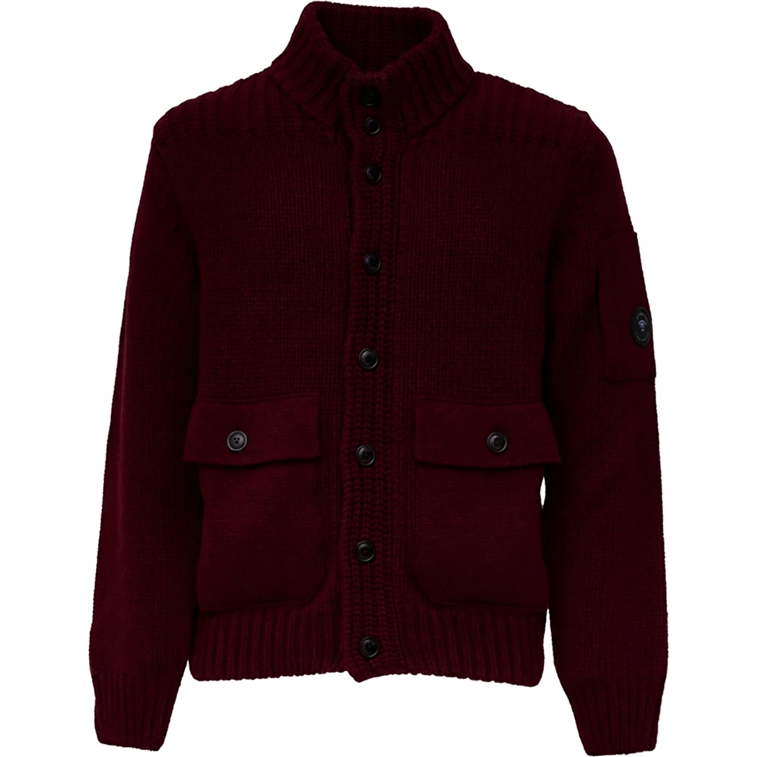 Lambswool Grs Button Lens Sweater