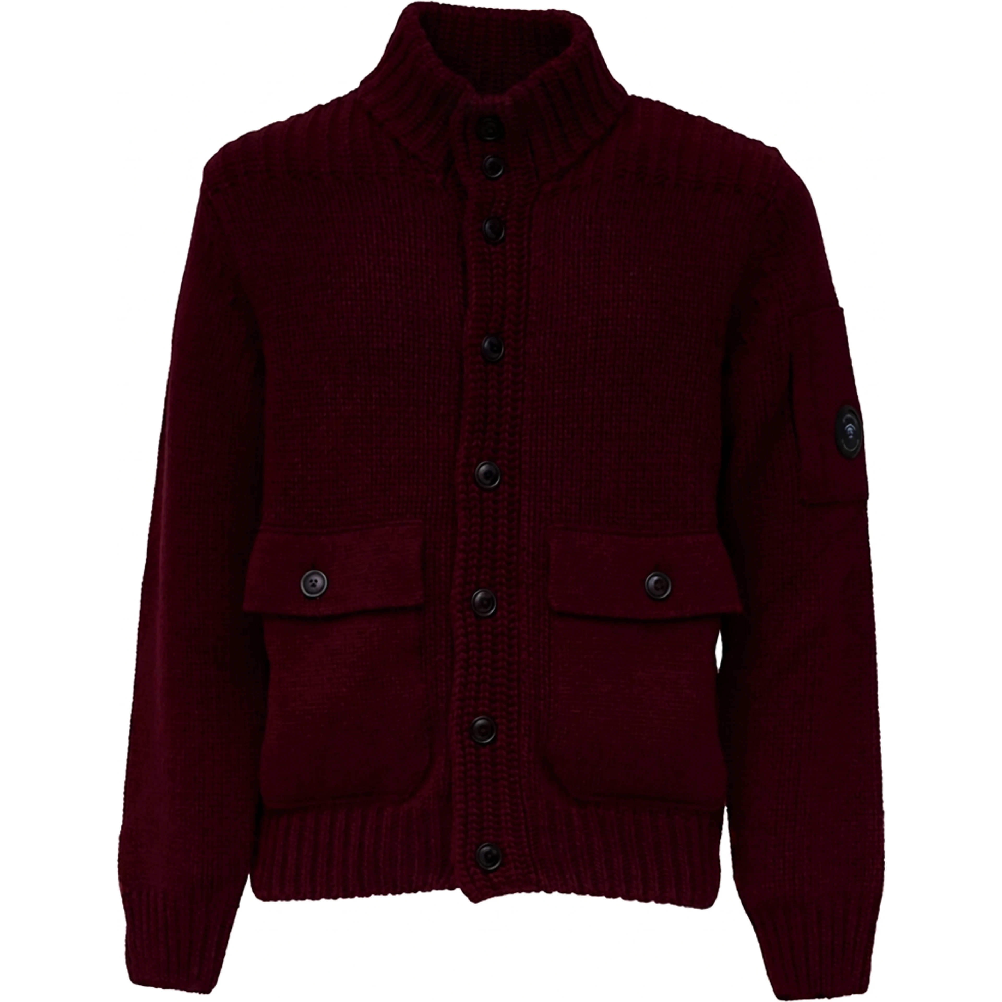 Lambswool Grs Button Lens Sweater