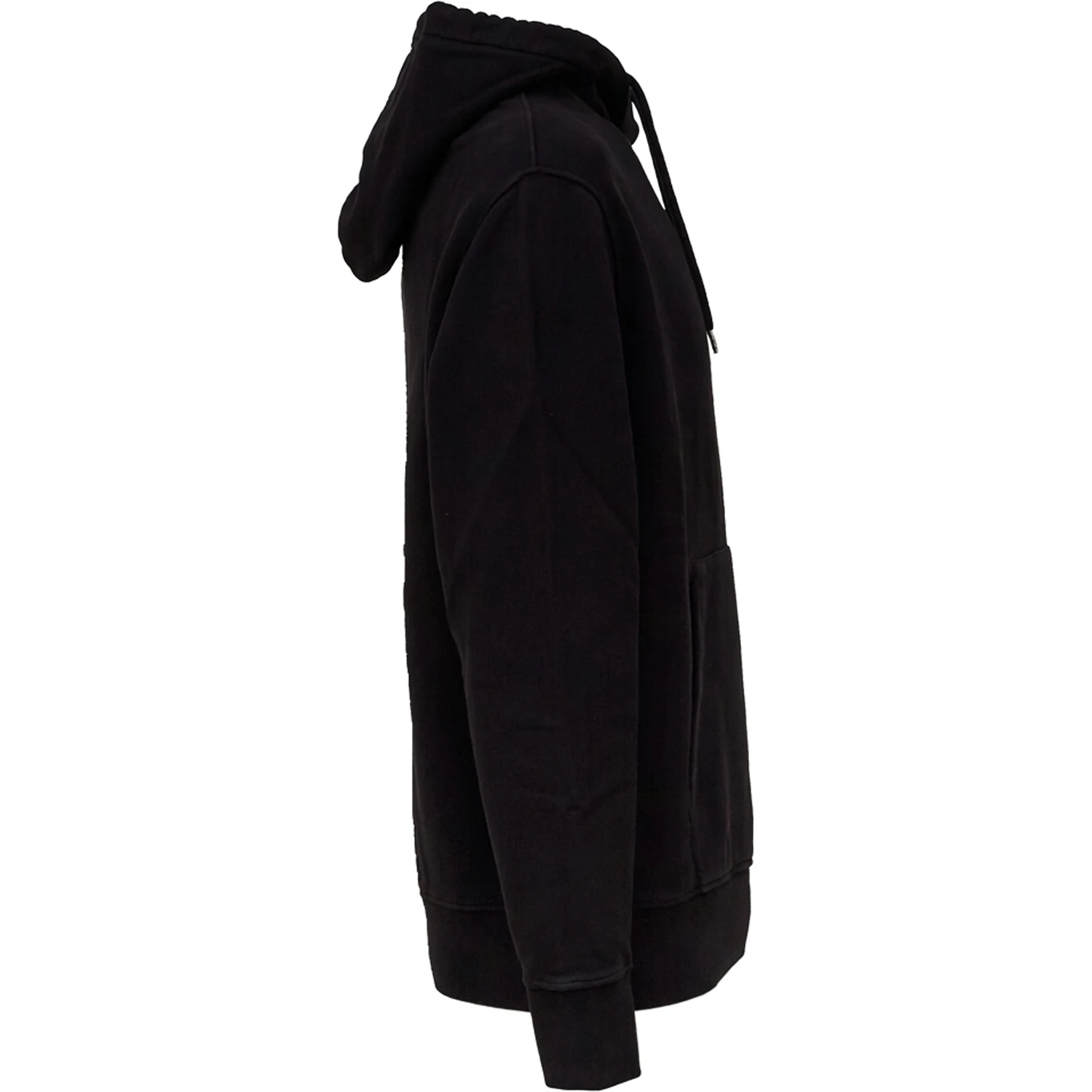 Brushed And Emerized Diagonal Fleece Hooded Logo Sweatshirt