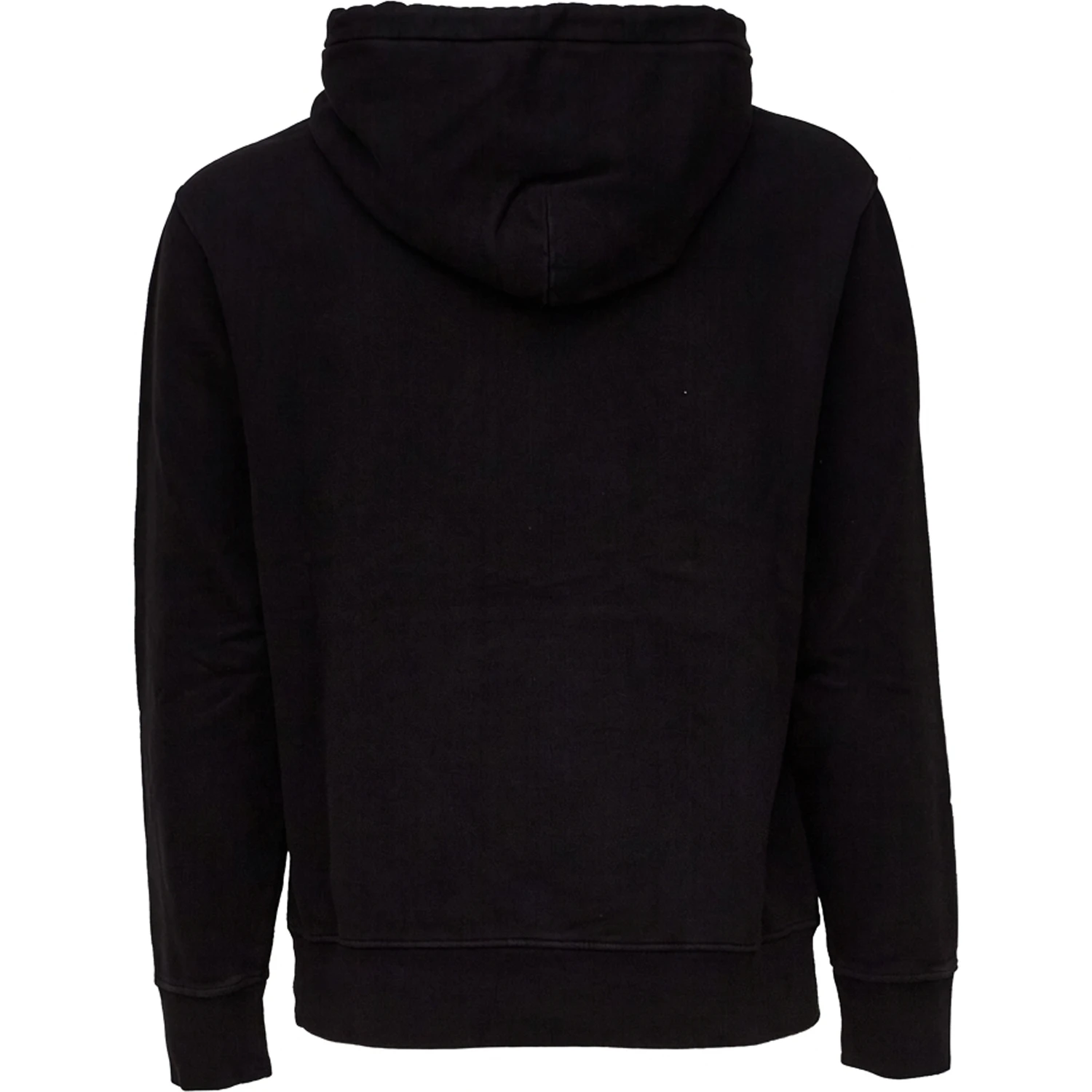 Brushed And Emerized Diagonal Fleece Hooded Logo Sweatshirt