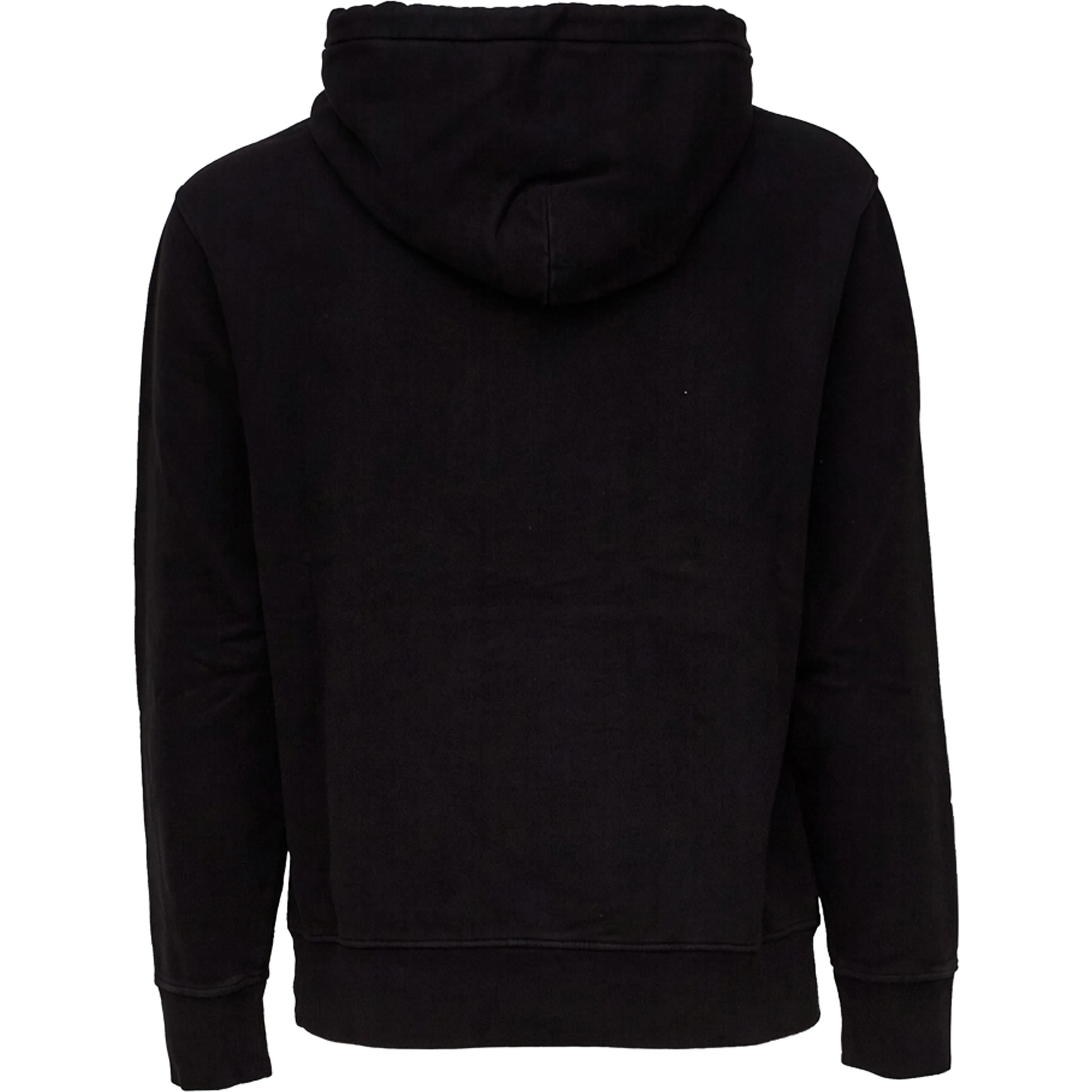 Brushed And Emerized Diagonal Fleece Hooded Logo Sweatshirt