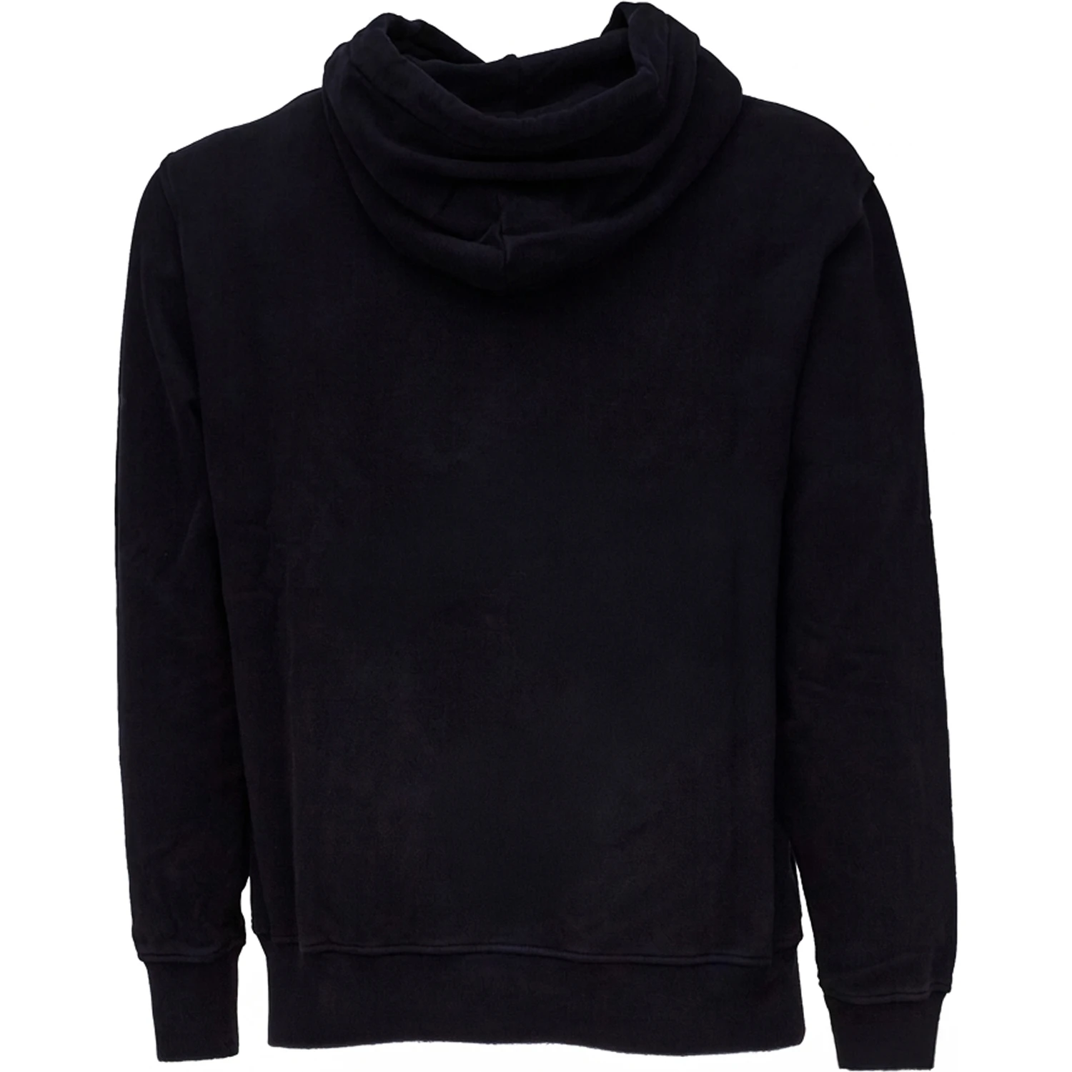 Brushed And Emerized Diagonal Fleece Hooded Logo Sweatshirt