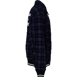 Check Flannel Jacket With Slogan