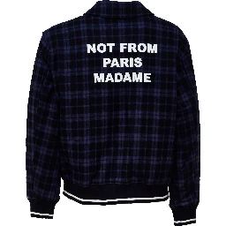 Check Flannel Jacket With Slogan